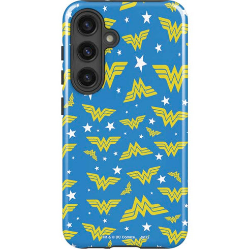 DC Comics Wonder Woman Pattern Galaxy S25 Plus Impact Case
